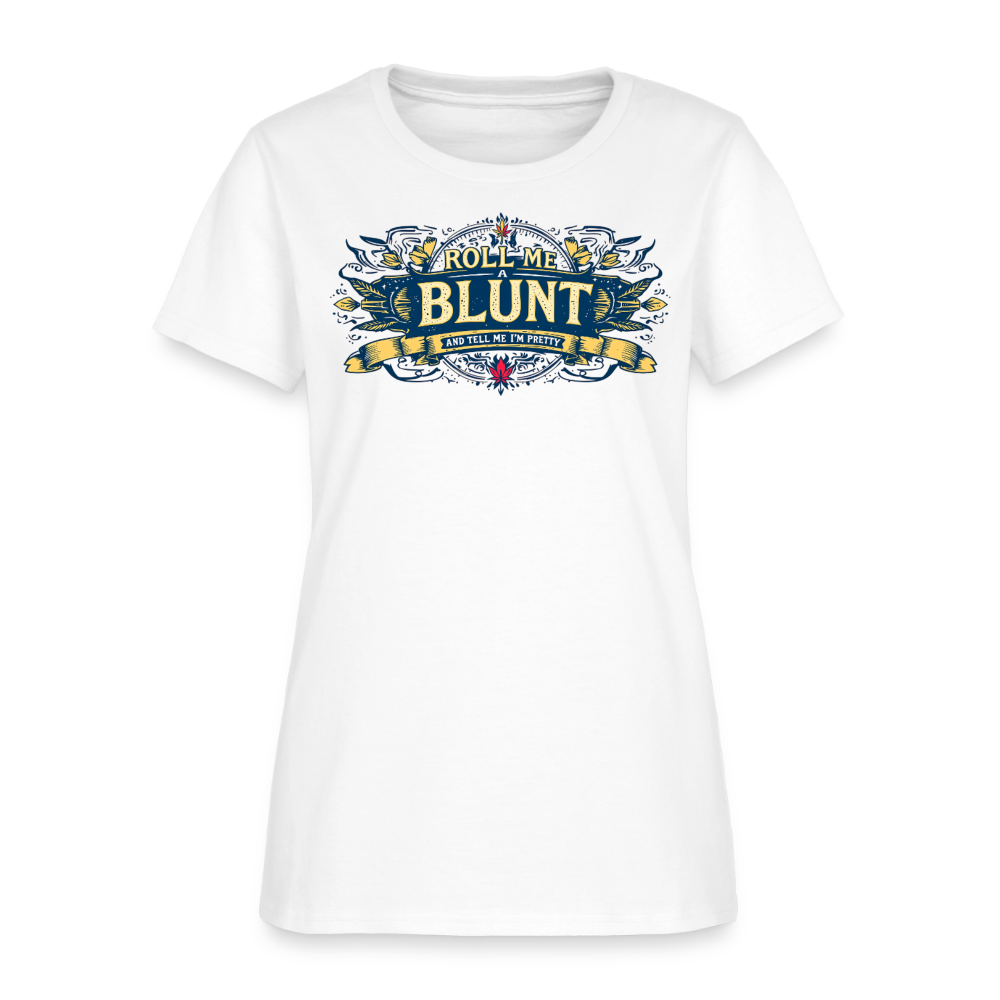 ROLL ME A BLUNT F/B DESIGNS Women's T-Shirt - white
