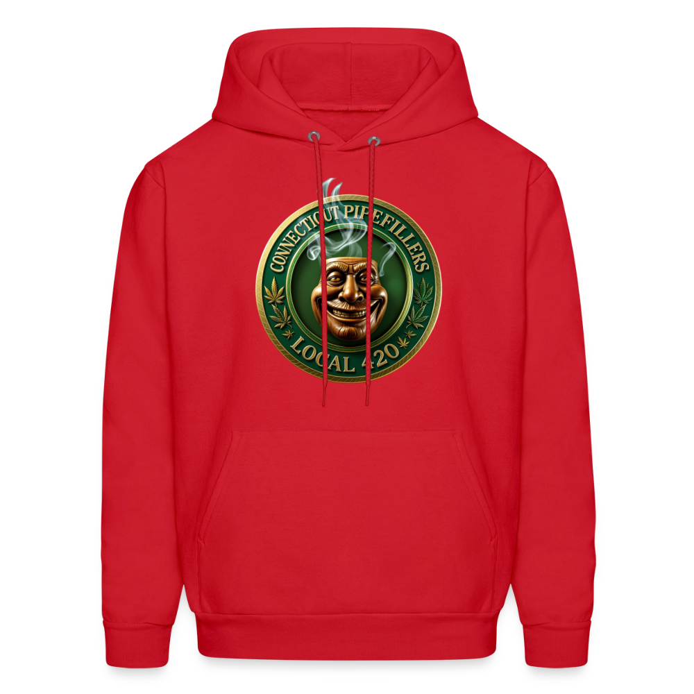 CONNECTICUT PIPEFILLERS LOCAL 420 F/B DESIGN Men's  Hoodie - red