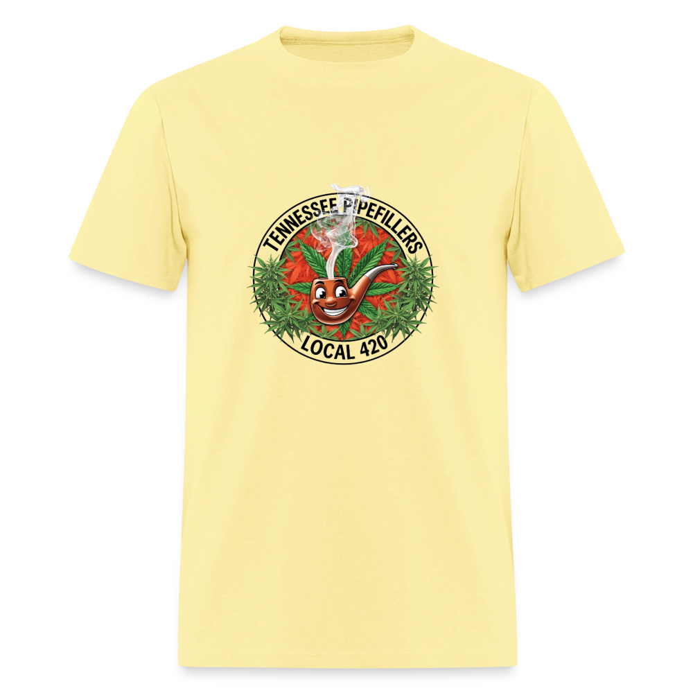 TENNESSEE PIPEFILLERS LOCAL 420 Men's T-Shirt - cornsilk