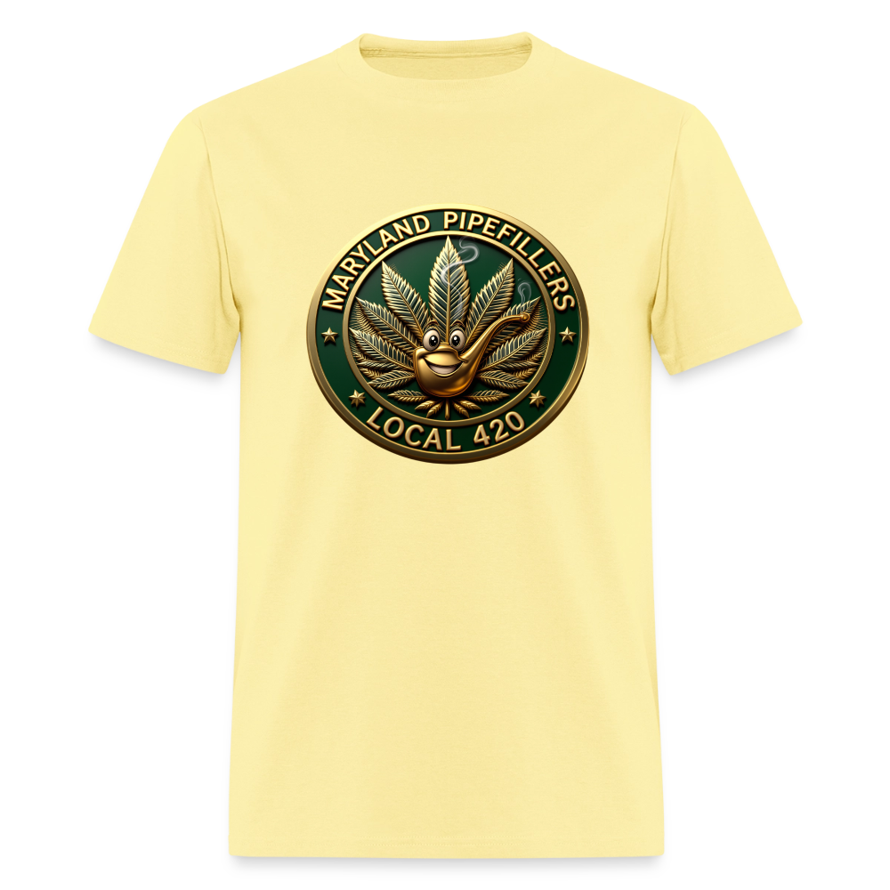 MARYLAND PIPEFILLERS LOCAL 420 Men's T-Shirt - cornsilk