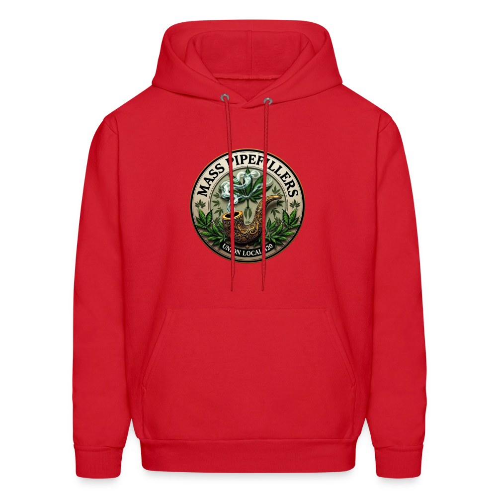 MASS PIPEFILLERS LOCAL 420 2 EMBLEM Men's Hoodie - red
