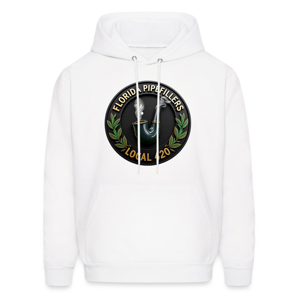 FLORIDA PIPEFILLERS LOCAL 420 F/B DESIGN Men's Hoodie - white