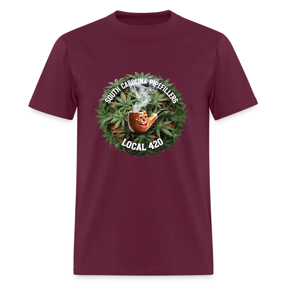 SOUTH CAROLINA PIPEFILLERS LOCAL 420 Men's T-Shirt - burgundy