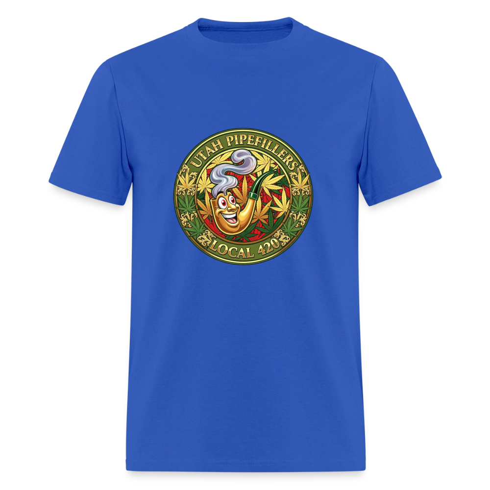 UTAH PIPEFILLERS LOCAL 420 Men's T-Shirt - royal blue