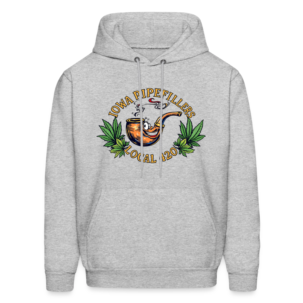 IOWA PIPEFILLERS LOCAL 420 Men's Hoodie - heather gray