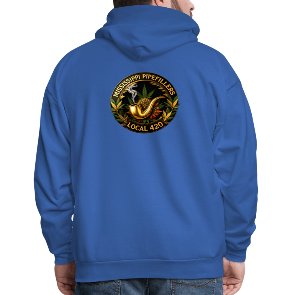 MISSISSIPPI PIPEFILLERS LOCAL 420 Men's Hoodie - royal blue