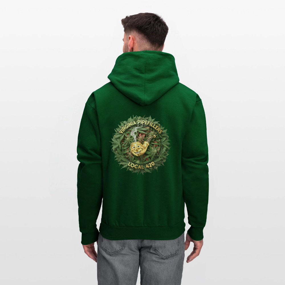 VIRGINIA PIPEFILLERS LOCAL 420 F/B DESIGN Men's  Hoodie - forest green
