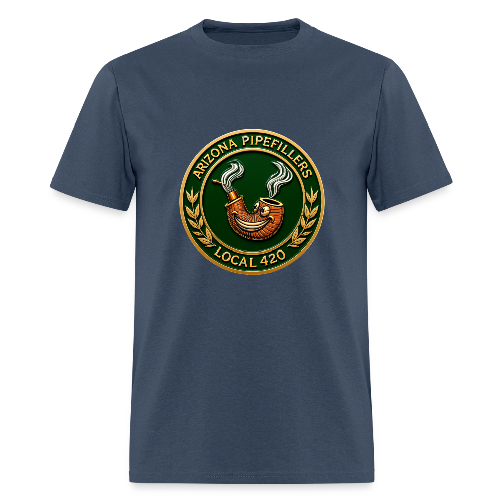 ARIZONIA PIPEFILLERS LOCAL 420 F/B DESIGN Men's T-Shirt -  blue dusk