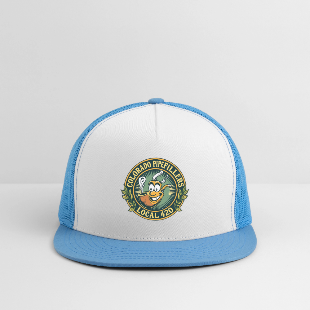 COLORADO PIPEFILLERS LOCAL 420 Trucker Hat - white/blue