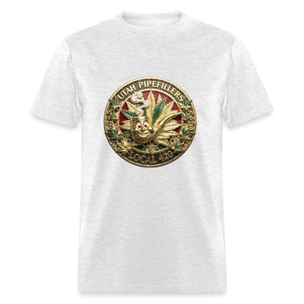 UTAH PIPEFILLERS LOCAL 420 Men's T-Shirt - light heather gray