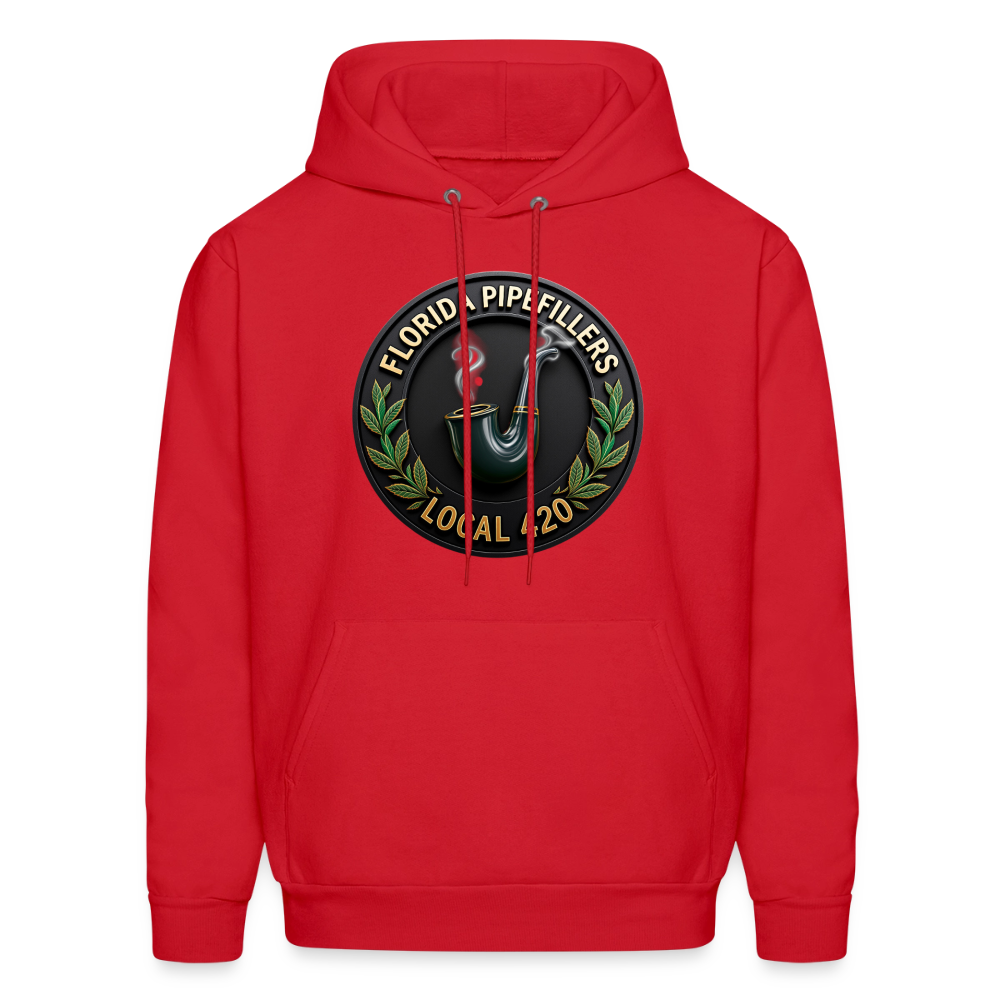 FLORIDA PIPEFILLERS LOCAL 420 F/B DESIGN Men's Hoodie - red