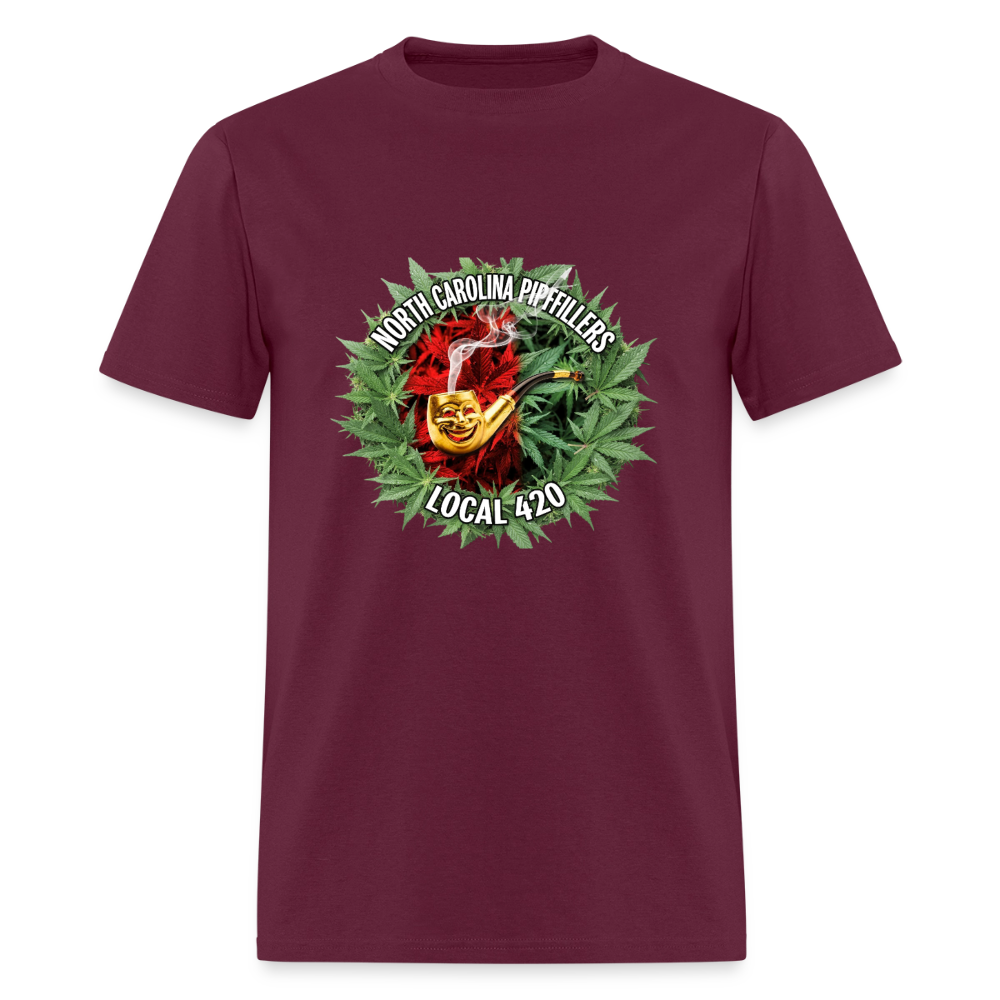 NORTH CAROLINA PIPEFILLERS LOCAL 420 Men's T-Shirt - burgundy