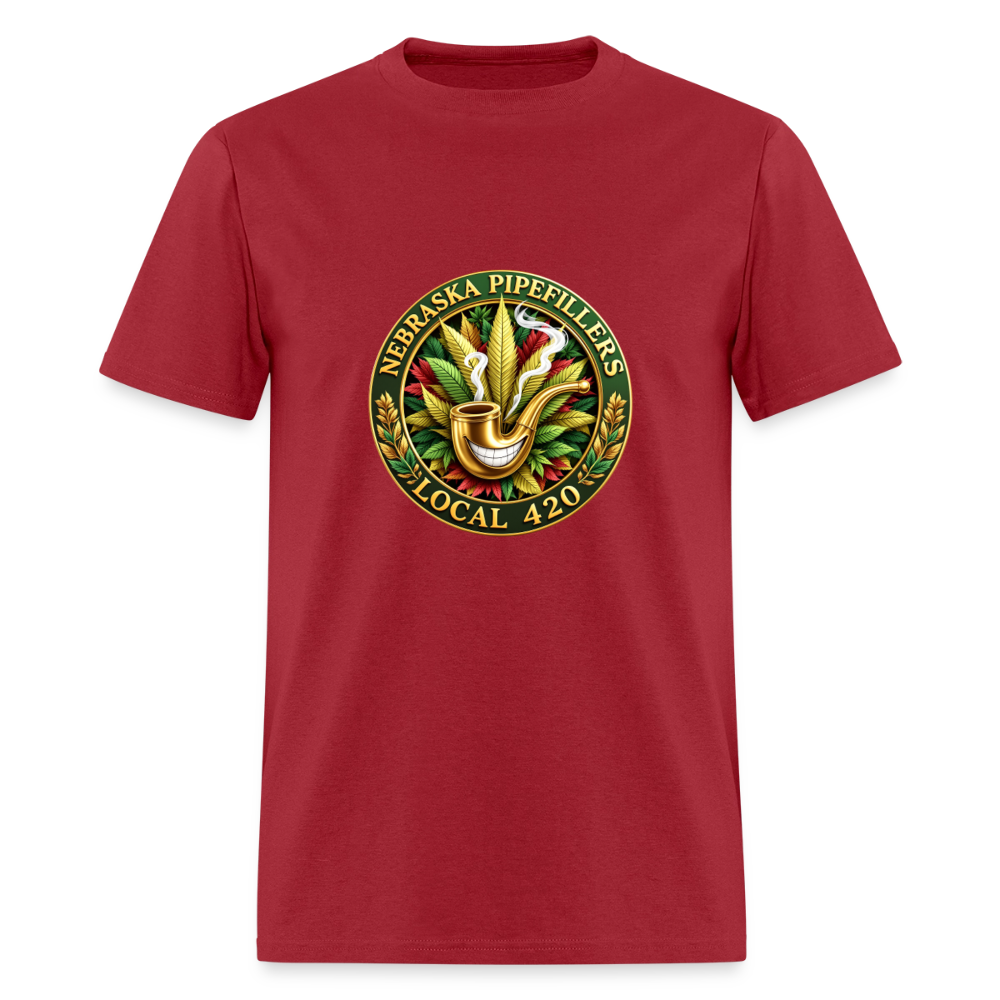 NEBRASKA PIPEFILLERS LOCAL 420 Men's T-Shirt - true red