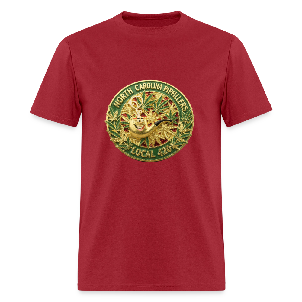 NORTH CAROLINA  PIPEFILLERS LOCAL 420 Men's T-Shirt - true red