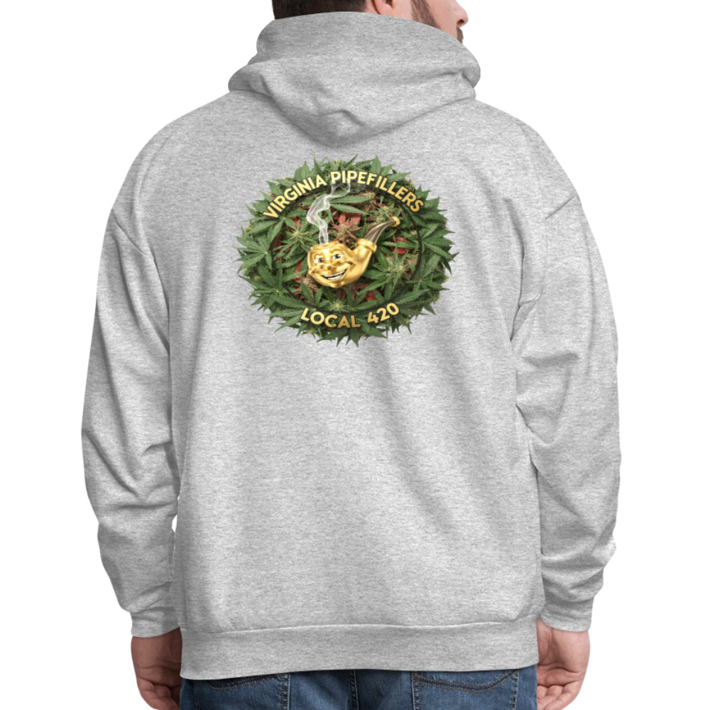 VIRGINIA PIPEFILLERS LOCAL 420 F/B DESIGN Men's  Hoodie - heather gray