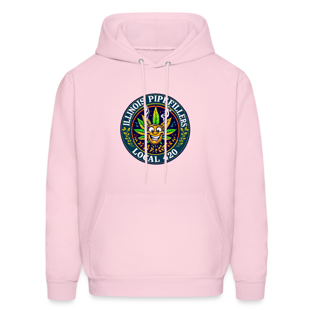 ILLINOIS PIPEFILLERS LOCAL 420 F/B DESIGN Men's Hoodie - pale pink
