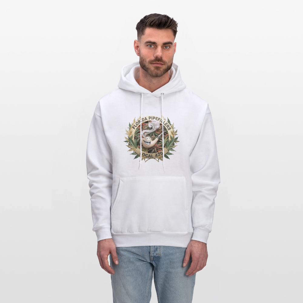 FLORIDA PIPEFILLERS LOCAL 420 Men's Hoodie - white