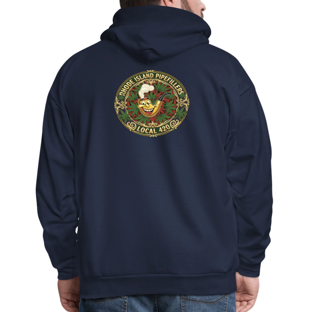 TEXAS PIPEFILLERS LOCAL 420 F/B DESIGN Men's Hoodie - navy