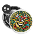 NEBRASKA  PIPEFILLERS LOCAL 420 Union Buttons small 1'' (5-pack) - white