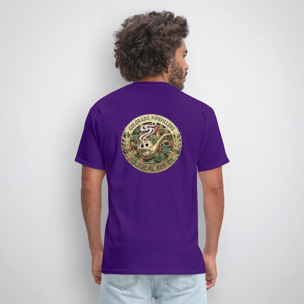 COLORADO PIPEFILLERS LOCAL 420 Men's T-Shirt - purple