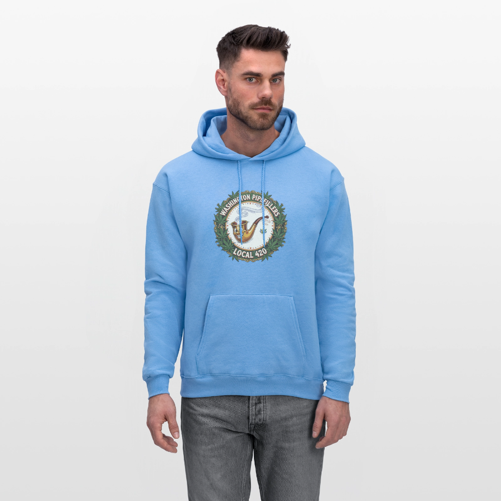 WASHINGTON PIPEFILLERS LOCAL 420 Men's Hoodie - carolina blue