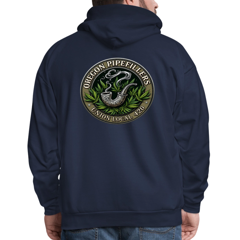 OREGON PIPEFILLERS UNION LOCAL 420 Men's Hoodie - navy