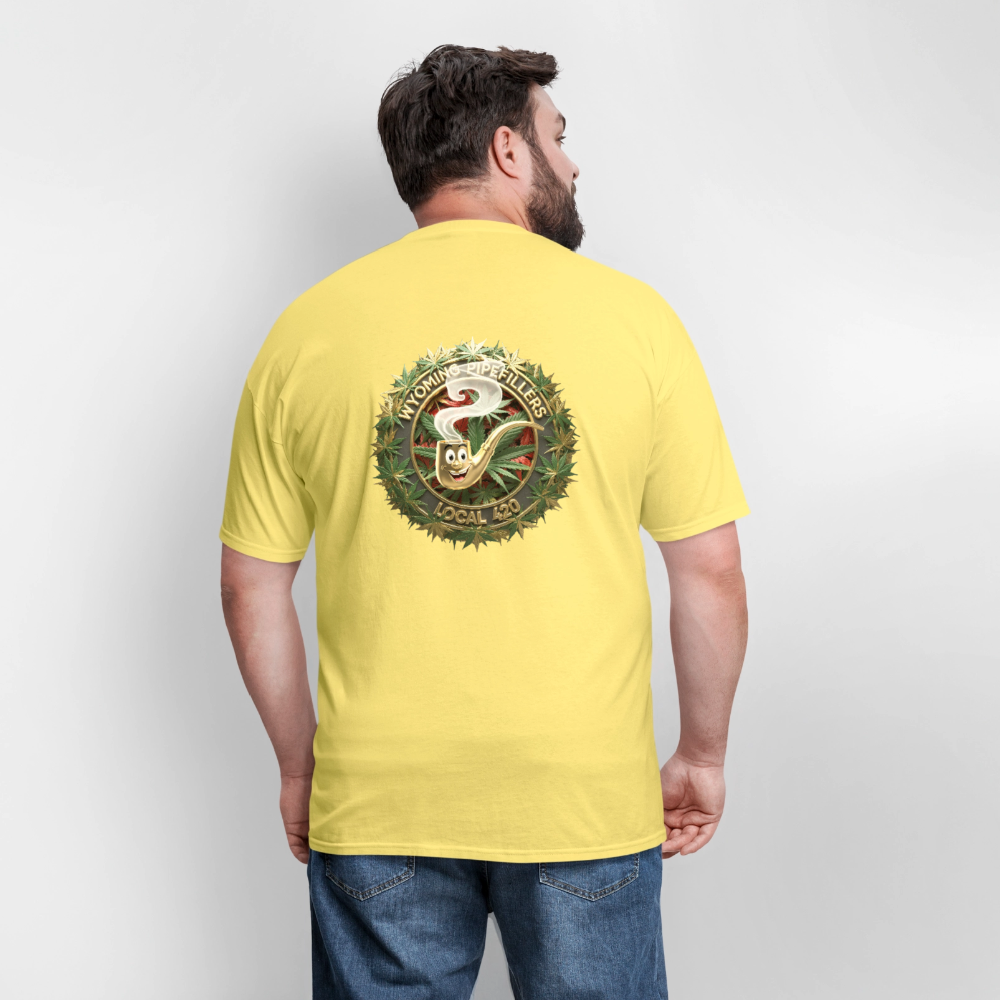 WYOMING PIPEFILLERS LOCAL 420 F/B DESIGN Men's Hoodie - cornsilk