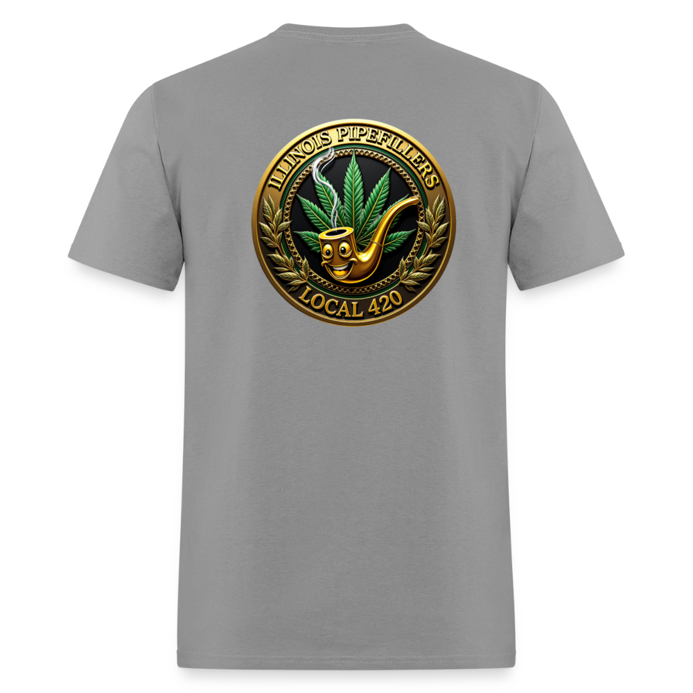 ILLINOIS PIPEFILLERS LOCAL 420 F/B EMBLEMS Men's T-Shirt - rock