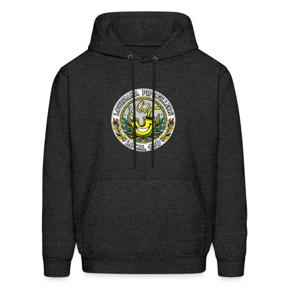 LOUISIANA PIPEFILLERS LOCAL 420 Men's Hoodie - charcoal grey