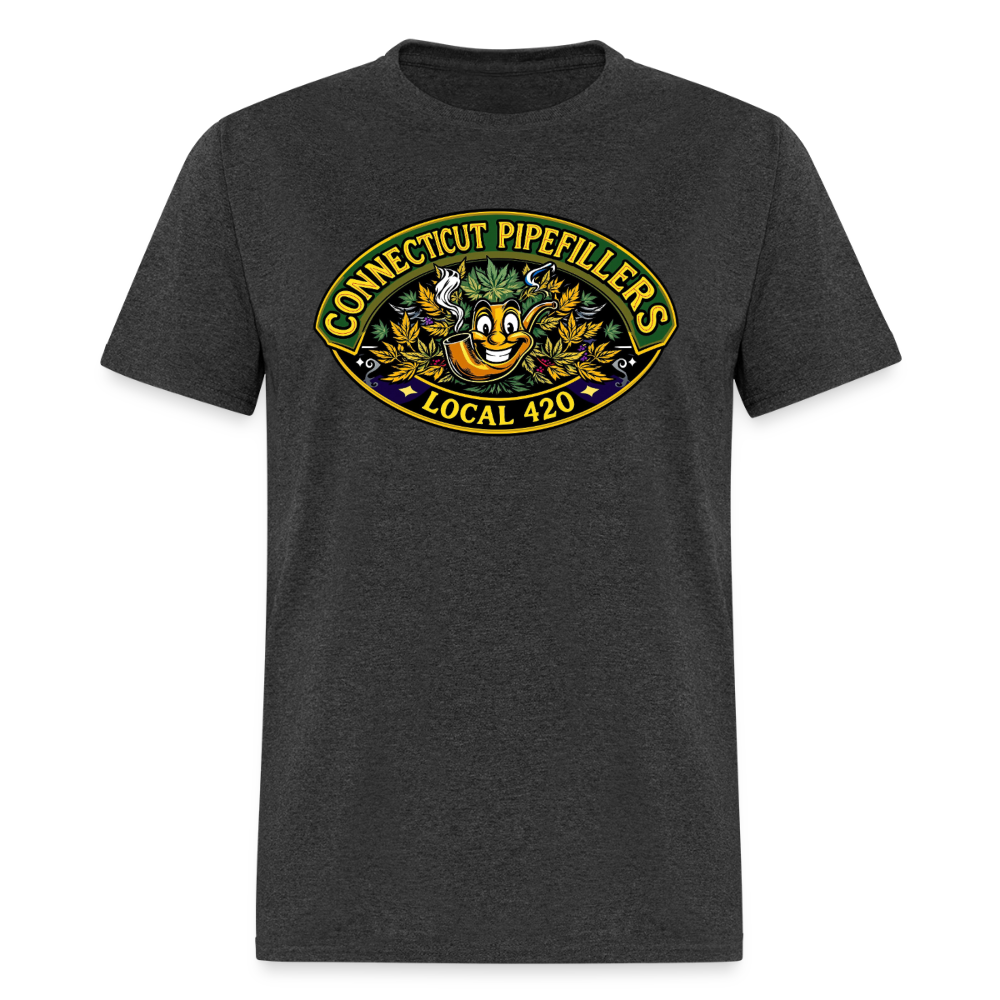 CONNECTICUT PIPEFILLERD LOCAL 420Men's T-Shirt - heather black