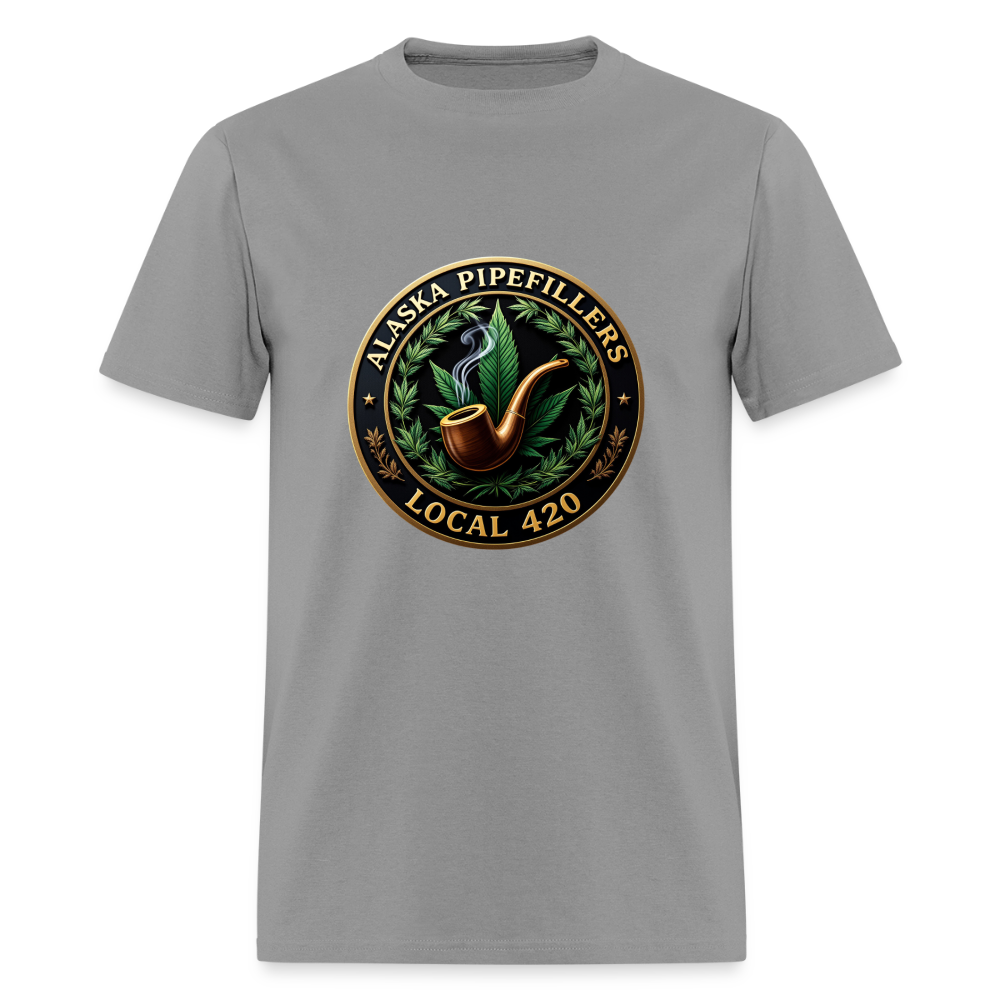 ALASKA PIPEFILLERS LOCAL 420 F/B DESIGN Men's T-Shirt - rock