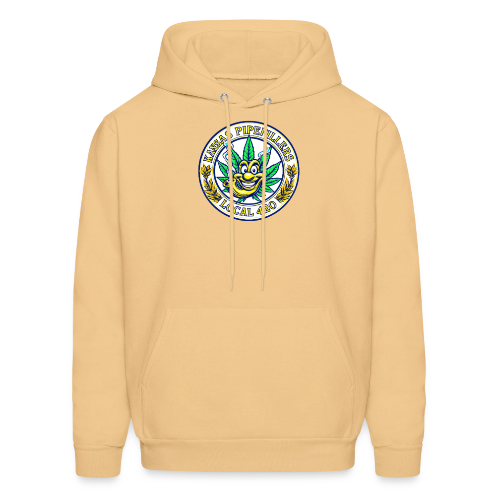 KANSAS PIPEFILLERS LOCAL 420 F/B DESIGNS  Men's Hoodie - light gold 