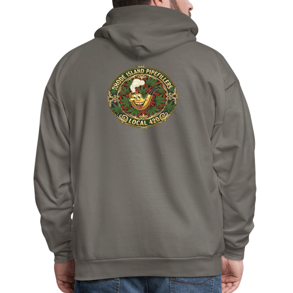 TEXAS PIPEFILLERS LOCAL 420 F/B DESIGN Men's Hoodie - asphalt gray