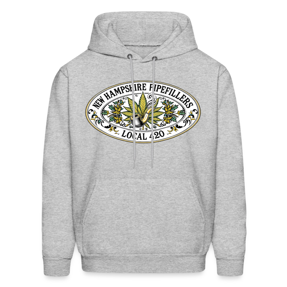 NEW HAMPSHIRE PIPEFILLERS LOCAL 420 Men's Hoodie - heather gray