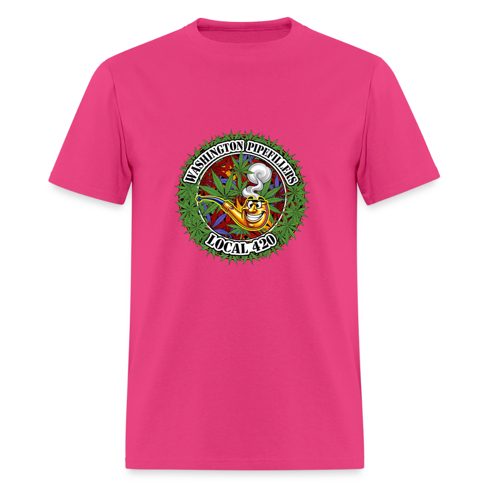 WASHINGTON PIPEFILLERS LOCAL 420 Men's T-Shirt - fuchsia