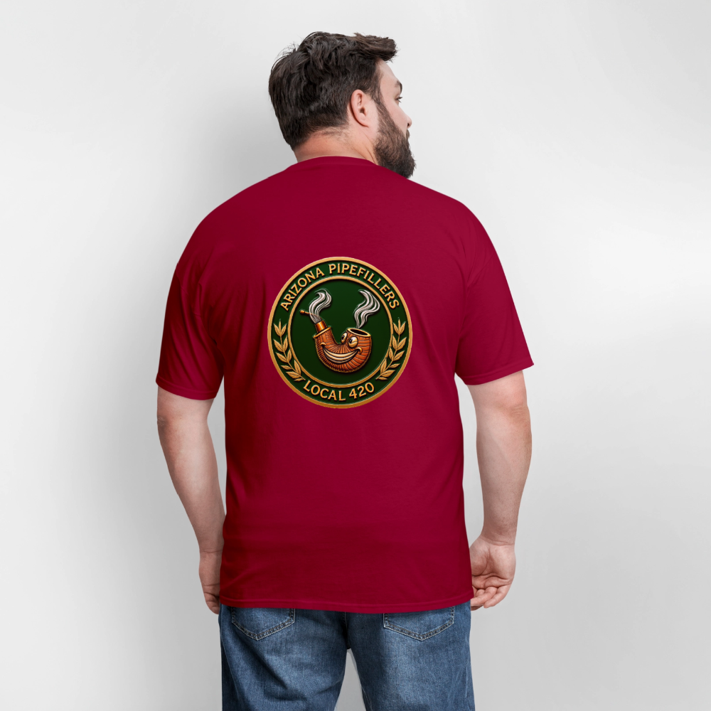 ARIZONIA PIPEFILLERS LOCAL 420 F/B DESIGN Men's T-Shirt - true red