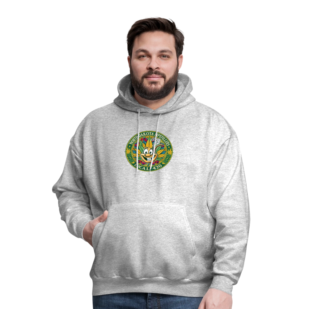 NORTH DAKOTA PIPEFILLERS LOCAL 420 F/B 2 DESIGNS Men's Hoodie - heather gray