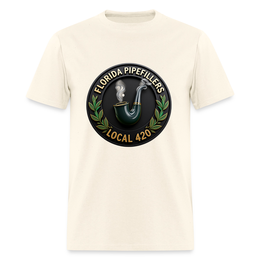 FLORIDA PIPEFILLERS LOCAL 420 F/B DESIGN Men's T-Shirt - sweet cream heather