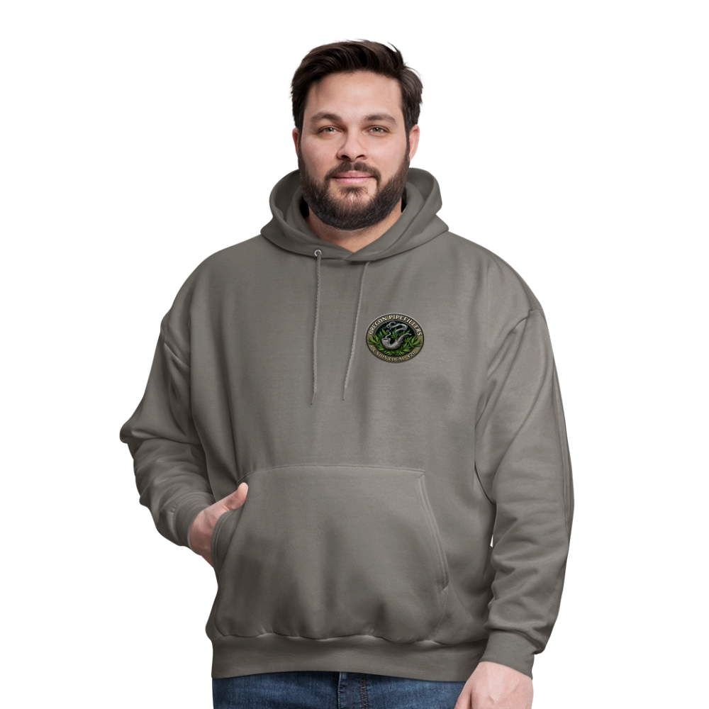 OREGON PIPEFILLERS UNION LOCAL 420 Men's Hoodie - asphalt gray