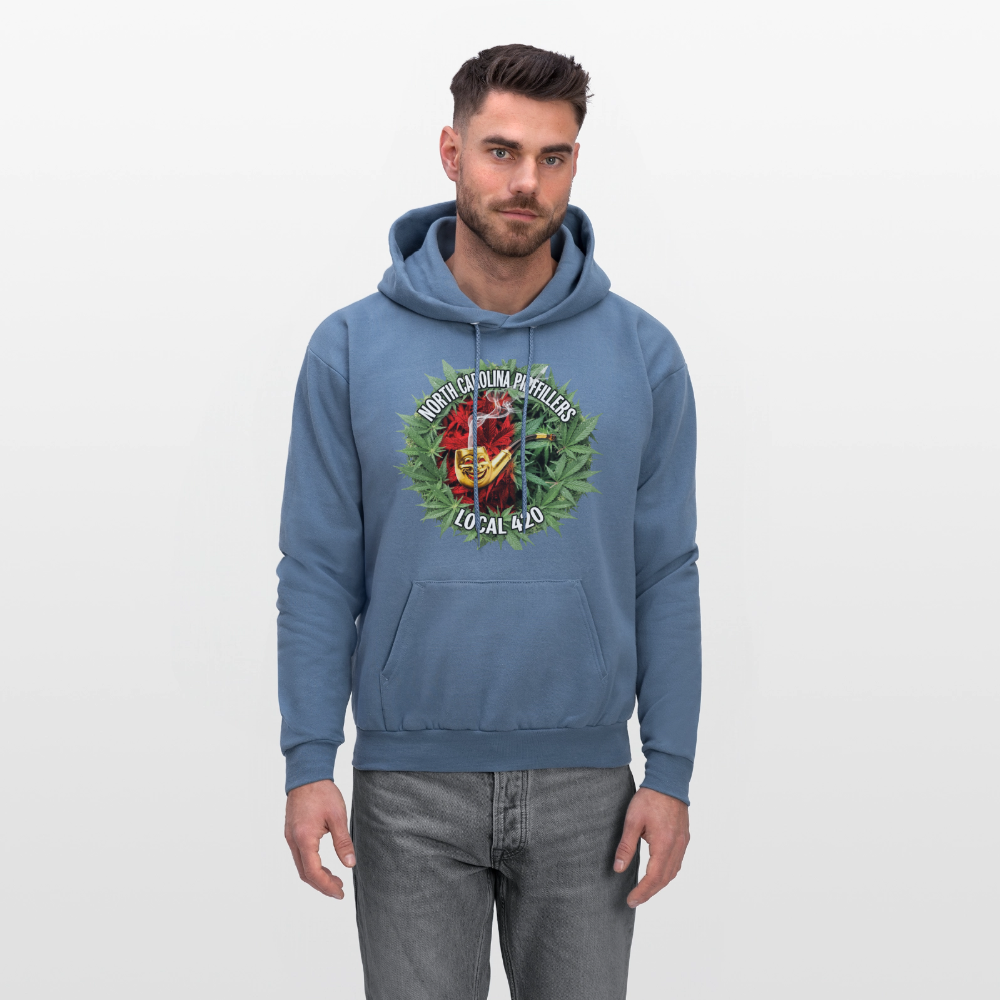 NORTH CAROLINA  PIPEFILLERS LOCAL 420 Men's Hoodie - denim blue