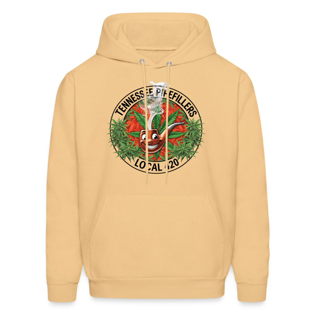 TENNESSEE PIPEFILLERS LOCAL 420 Men's Hoodie - light gold 