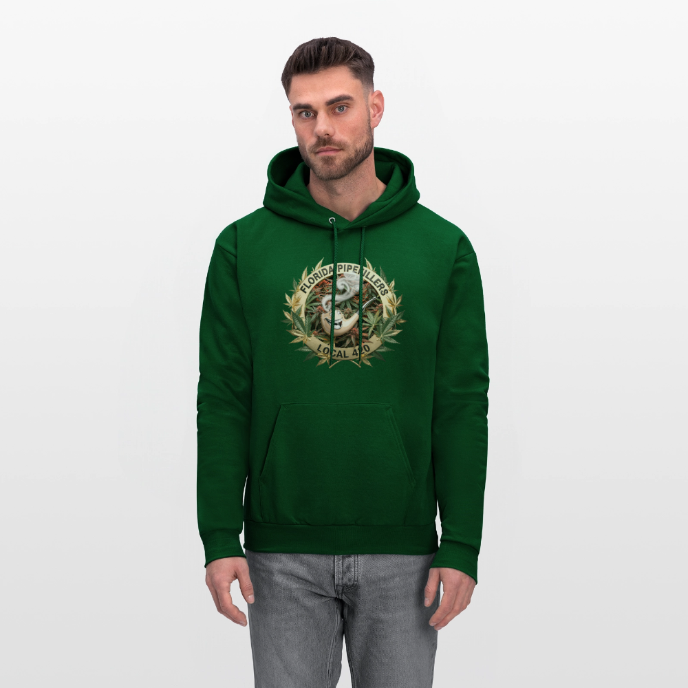 FLORIDA PIPEFILLERS LOCAL 420 Men's Hoodie - forest green