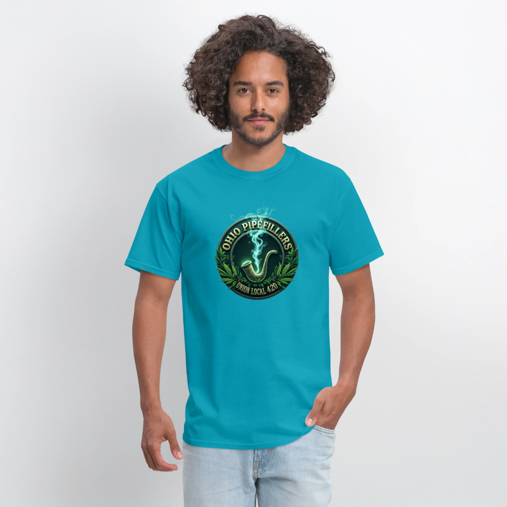OHIO PIPEFILLERS UNION LOCAL 420 Men's T-Shirt - turquoise