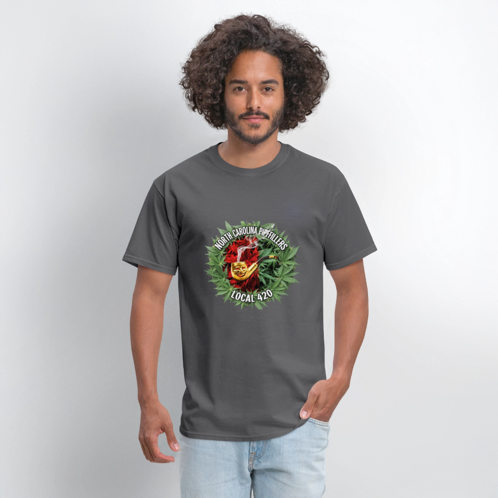 NORTH CAROLINA PIPEFILLERS LOCAL 420 Men's T-Shirt - charcoal