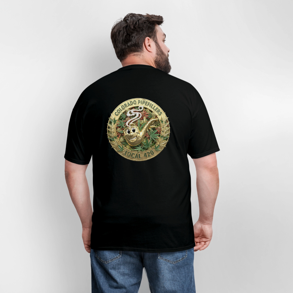 COLORADO PIPEFILLERS LOCAL 420 Men's T-Shirt - black