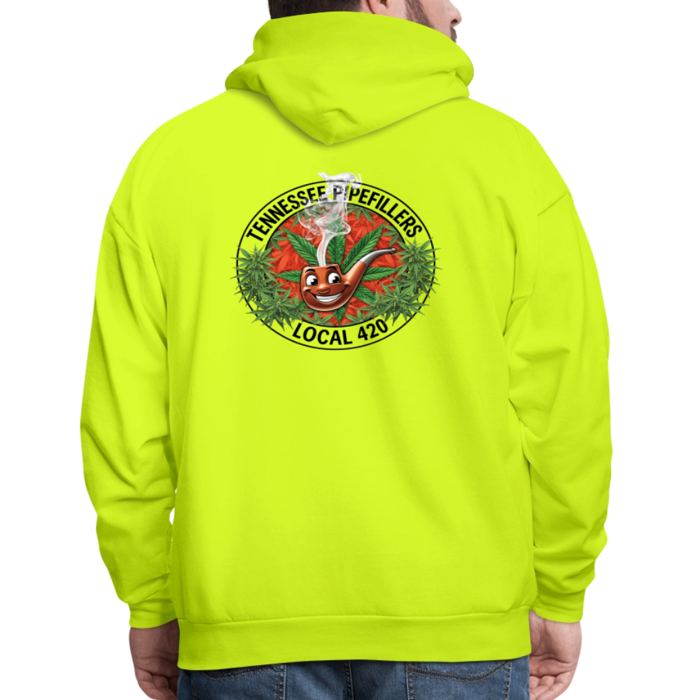 TENNESSEE PIPEFILLERS LOCAL 420 Men's Hoodie - safety green