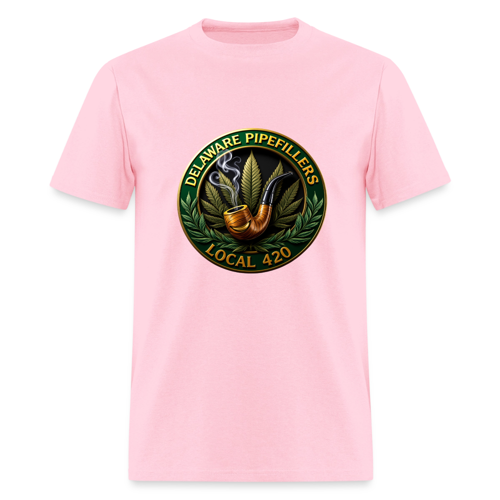 DELAWARE  PIPEFILLERS LOCAL 420 Men's T-Shirt - pink