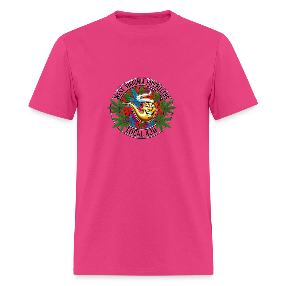 WEST VIRGINIA PIPEFILLERS LOCAL 420 Men's T-Shirt - fuchsia