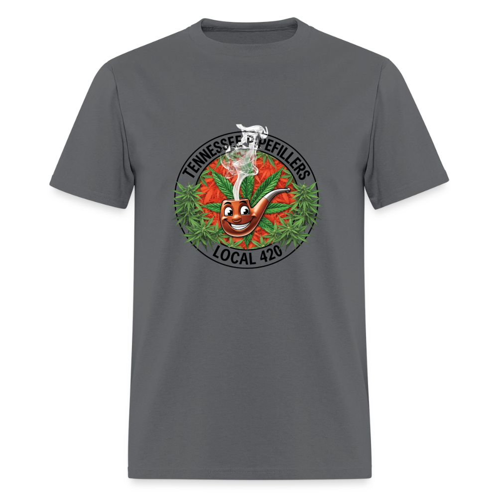 TENNESSEE PIPEFILLERS LOCAL 420 Men's T-Shirt - charcoal