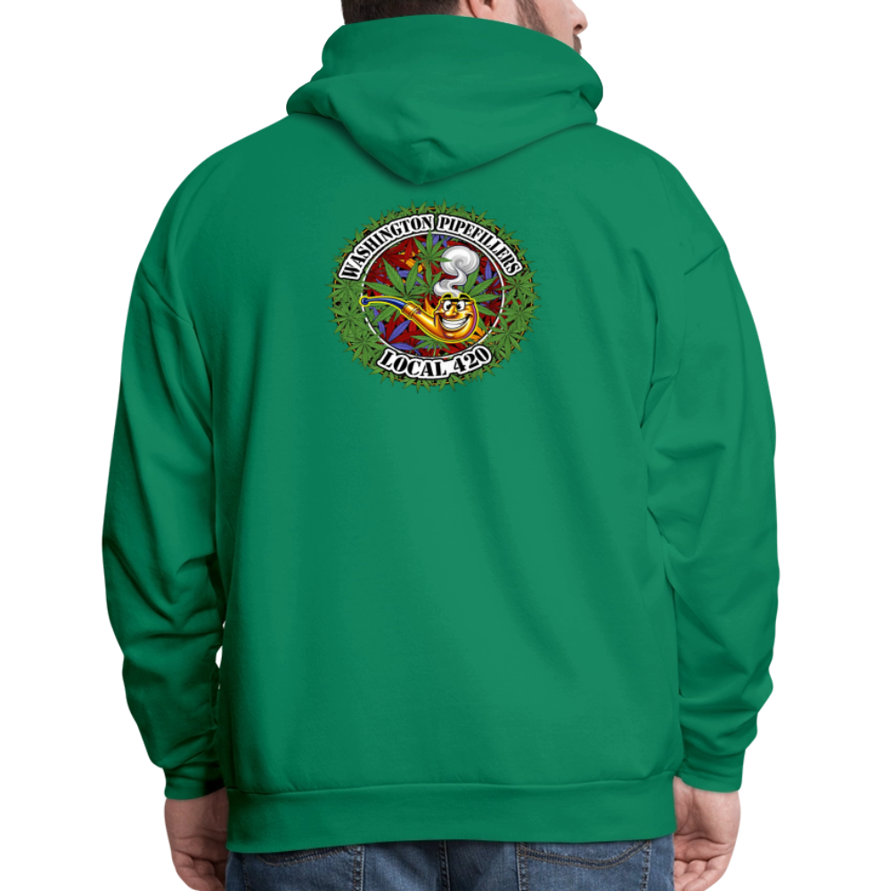 WASHINGTON PIPEFILLERS LOCAL 420 F/B DESIGN Men's Hoodie - kelly green